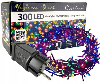 Kalėdinės lemputės 300 led eglutei lauko multi ip44 programos