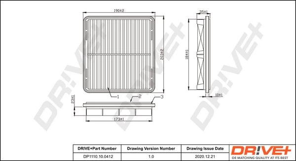 Oro filtras Dr!ve+ DP1110.10.0412