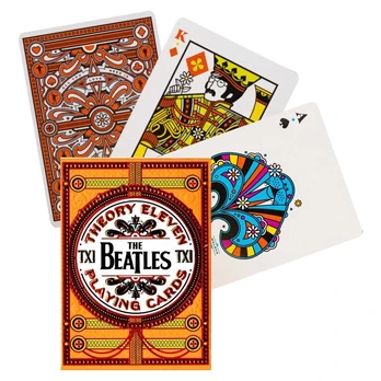 The Beatles žaidimo kortos (oranžinės)