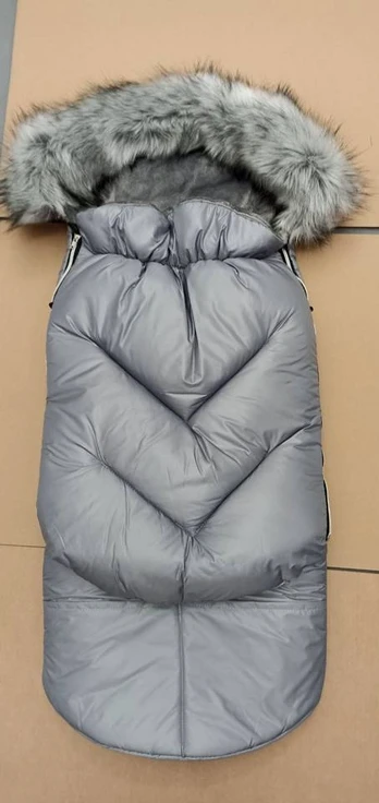 Sleeping Bag Minky - KOKON 2in1 - GREY