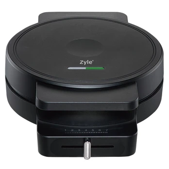 Čirvinių blynų keptuvė Zyle ZY312B, juoda, 1000 W