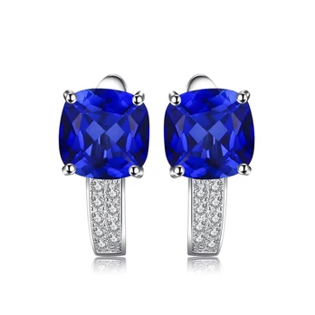Sidabriniai auskarai Sapphire