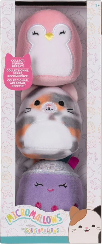 Micromallows - 6 cm Plush 3 Pack S3 Asst (2610200)