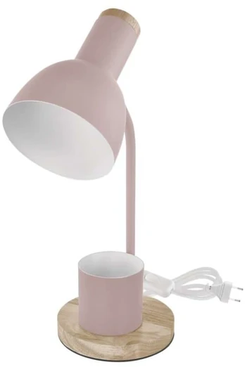 EMOS POPPY Table Lamp for E27 Bulb, Rožinė