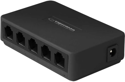Esperanza 5 prievadų ethernet komutatorius 10/100 flux