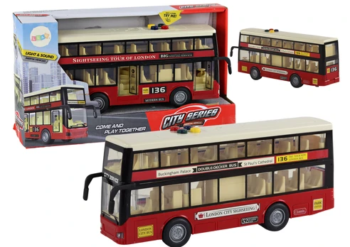 Autobusas City, raudona