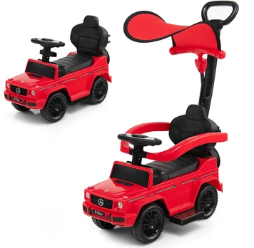 Stumdomas automobilis raudonas