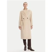 Weekend Max Mara Vilnonis paltas Resina 2525016031 Smėlio Regular Fit