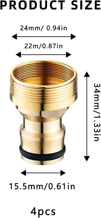 Čiaupo adapterių rinkinys Gardena 4 vnt.