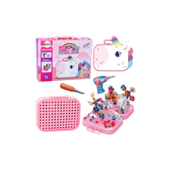 DIY Unicorn Drill Building Blocks Set