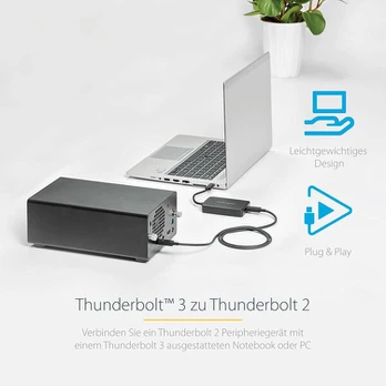 Startech.com Thunderbolt 3 į Thunderbolt adapteris, Thunderbolt 3 Usb-c į Thunderbolt adapteris