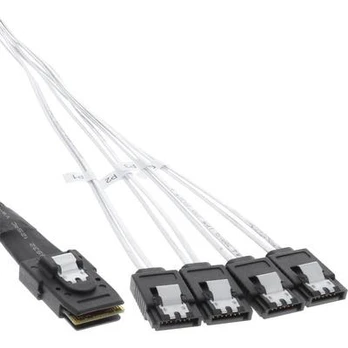 InLine SFF 8087 - SATA x4, 1m, Balta (27620B)