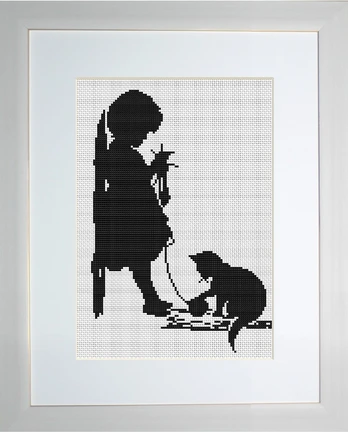 Girl with a Cat SB286