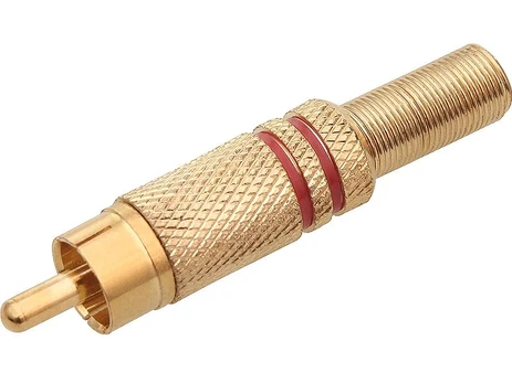 Blow Kištukas RCA raudonas - auksinis