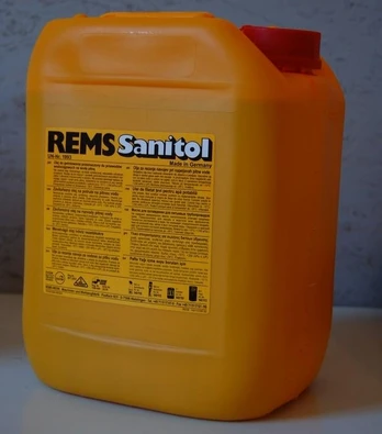 REMS sriegimo agentas SANITOL 5L GERIAMOJO VANDENS MONTAVIMAS