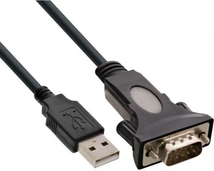 USB kabelis InLine USB-A - RS- 232 0,25 m Juodas (33306I)