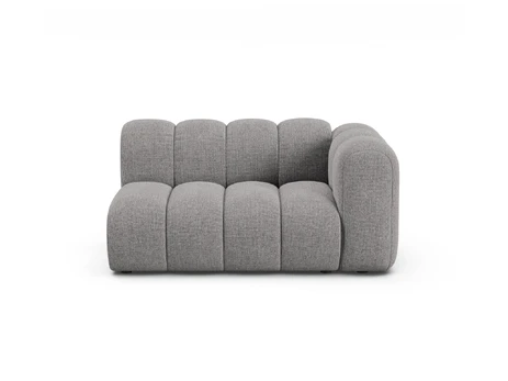 Right Modular Sofa, "Lupine", 2 Seats, 145x95x70, Light Grey
