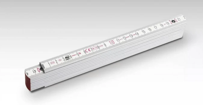Liniuotė lankstoma medinė 2m tipas 717, Stabila