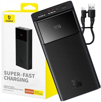 Išorinė baterija Baseus, 20 000 mAh