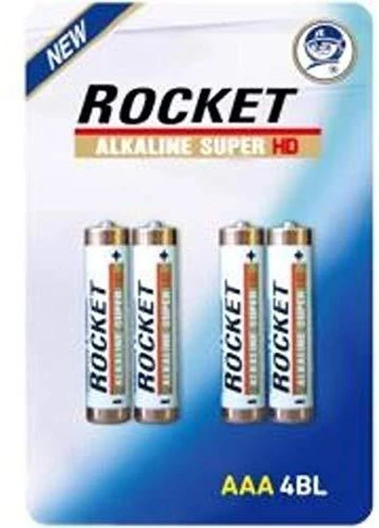 Rocket Alkaline HD AAA elementas, 4 vnt.