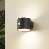 "Lindby" LED saulės sieninis šviestuvas "Amren", juodas, ABS, jutiklis