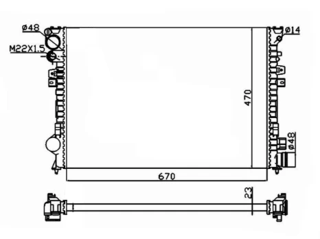 Variklio radiatorius NRF NRF 58958A