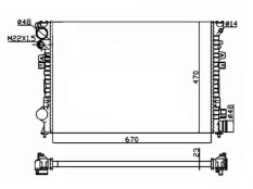 Variklio radiatorius NRF NRF 58958A kaina