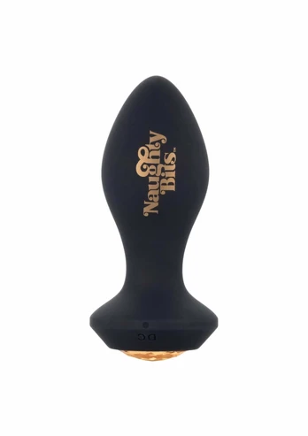 Naughty Bits Shake Your Ass Vibrating Plug Silicone Black USB