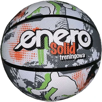 PIŁKA krepšiniui ENERO SOLID R.7 SZARO-BALTA