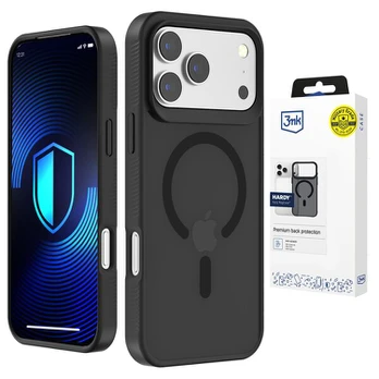 Dėklas Apple iPhone 17 Pro Max - 3mk Hardy Hazy MagCase Black