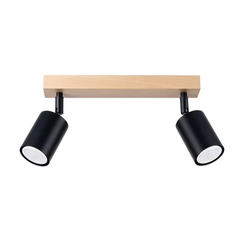 Ceiling lamp VERDO 2 black gaismeklis