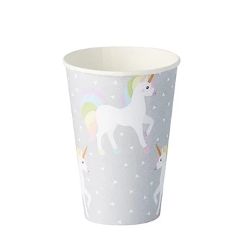 Popierinis puodelis Unicorn, 200 ml, 10 vnt.