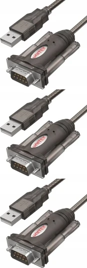 Adapteris keitiklis Unitek Y-105 Usb - Rs232 1,4m x3