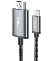 Pilkas USB-C - HDMI 100cm laidas "Hoco UA27"