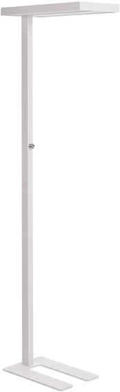 Beliani Lampa podłogowa LED metalo sp. balta TAURUS