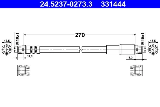 Stabdžių žarnelė ATE 24.5237-0273.3