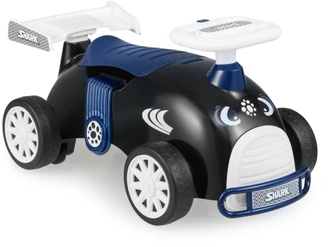 Riedantis automobilis Juoda ir mėlyna
