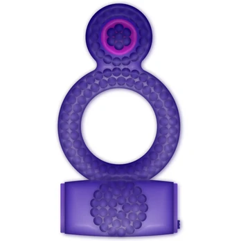 CASUAL LOVE Vibrating Double Ring Purple - Flexible Intimate System