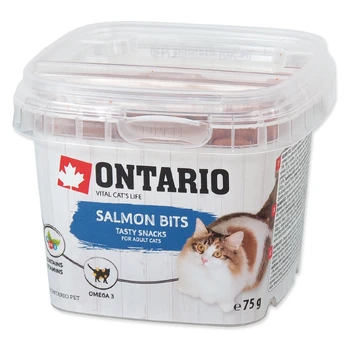 Skanėstas katėms Ontario Bits, lašiša, 0.075 kg