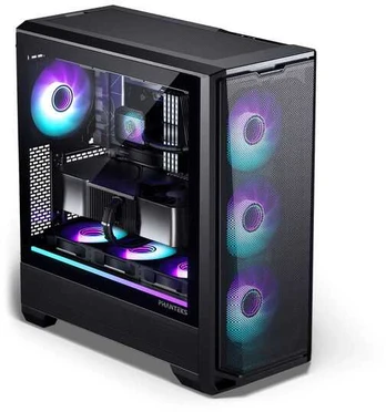 PHANTEKS Eclipse G400A PC-Gehäuse, Midi-Tower, E-ATX, Tempered Glass, D-RGB - juodas