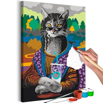 Artgeist Tapybos pagal skaičius rinkinys - Mrs. Kitty Lisa