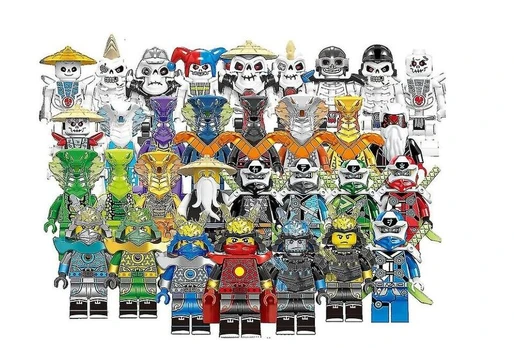 Mini figūrėlių rinkinys Ninja, 12 vnt.
