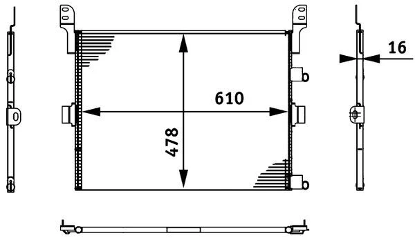 Kondensatorius, oro kondicionierius MAHLE AC 673 000S