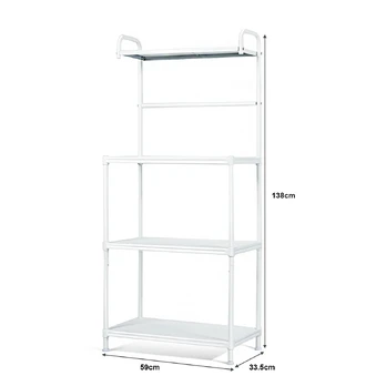 Bonideco Select Virtuvės lentyna 60x34x136cm., baltos spalvos