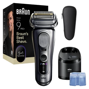 Braun 9667CC Barzdaskutė Series 9 PRO+ Clean&Charge / sidabrinis