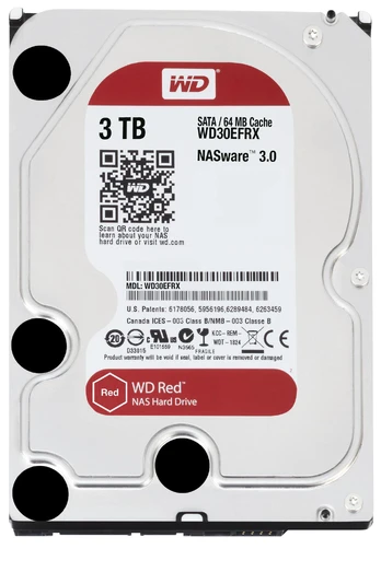 Western Digital Red 3TB vidinis kietasis diskas Variable 64 MB 3.5" „Serial ATA III“