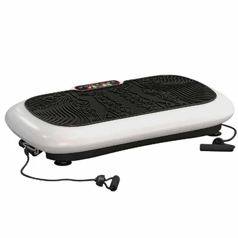 HOMCOM vibracinis treniruoklis su 2 vibracinėmis juostomis, 99 vibracijos lygiai, iki 120 kg, skirtas viso kūno treniruotėms, 200 W
