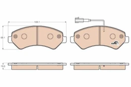 TRW GDB1982 Brake pad set