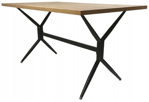 Valgomojo stalas Elin, ąžuolo, 140 cm x 80 cm x 75 cm