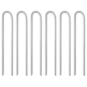 Palapinės kaiščiai, 6vnt., 37cm, skersmuo 10mm, U forma kaina
